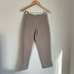 Eileen Fisher Tan Organic Cotton Crop Pants Size XS